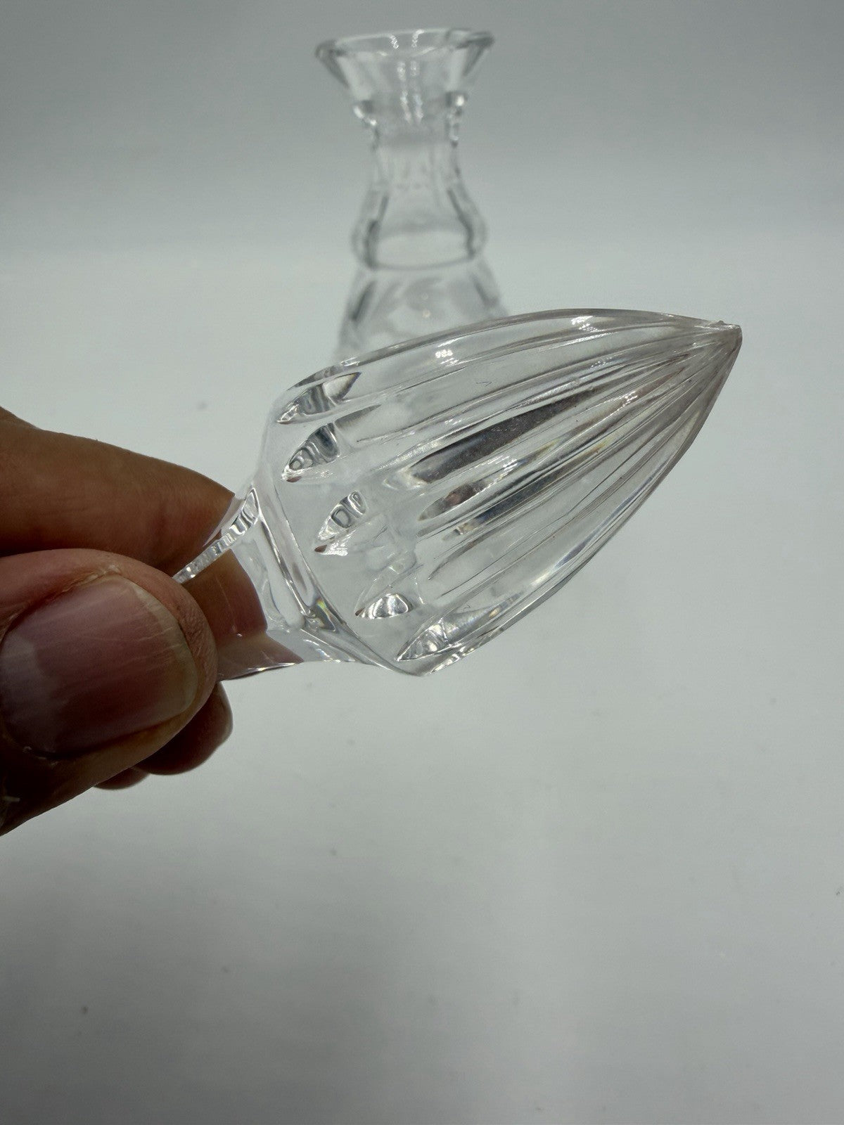 Waterford Crystal Oil Vinegar Cruet Glandore Pattern Ireland Vintage W/stopper