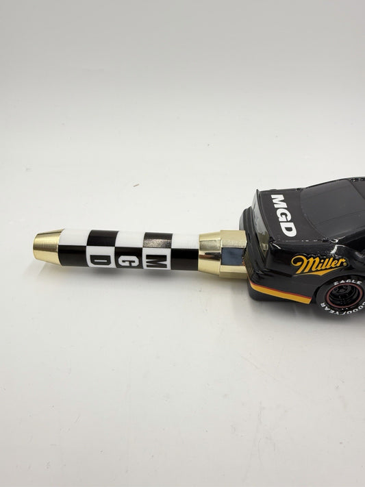 Miller Genuine Draft NASCAR BEER Tap Handle Racing Car MGD