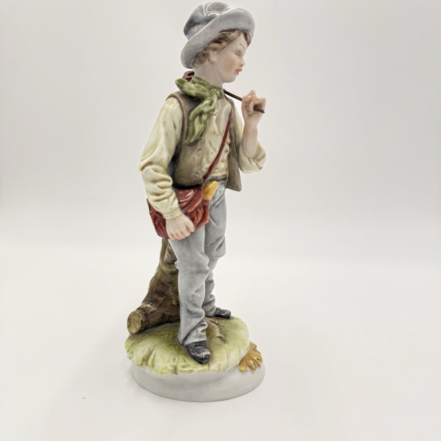Antique Signed D.Belloire Italy Porcelain Hand Painted Figurine 8” Capodimonte