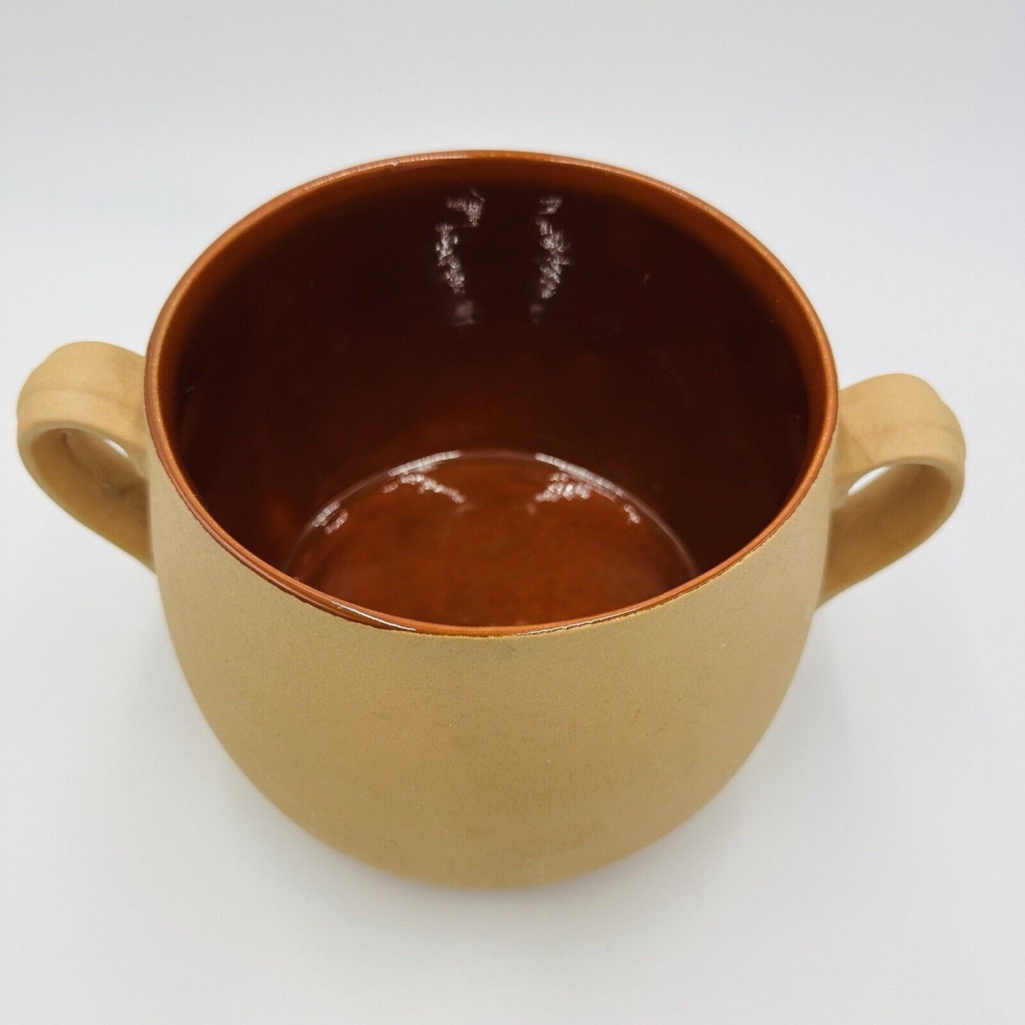 Red Wing Bean Pot Terracotta Pottery Handles Vintage #405 USA Decor Large