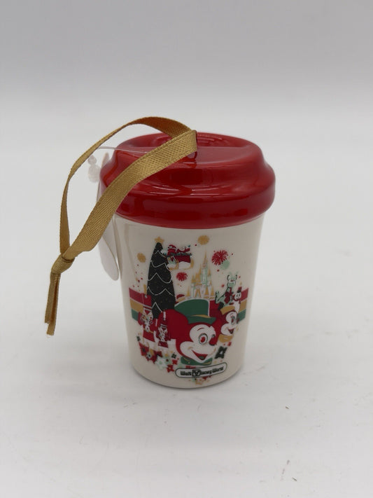 Starbucks Walt Disney World Holiday Christmas Tumbler Ornament Red New W/tag
