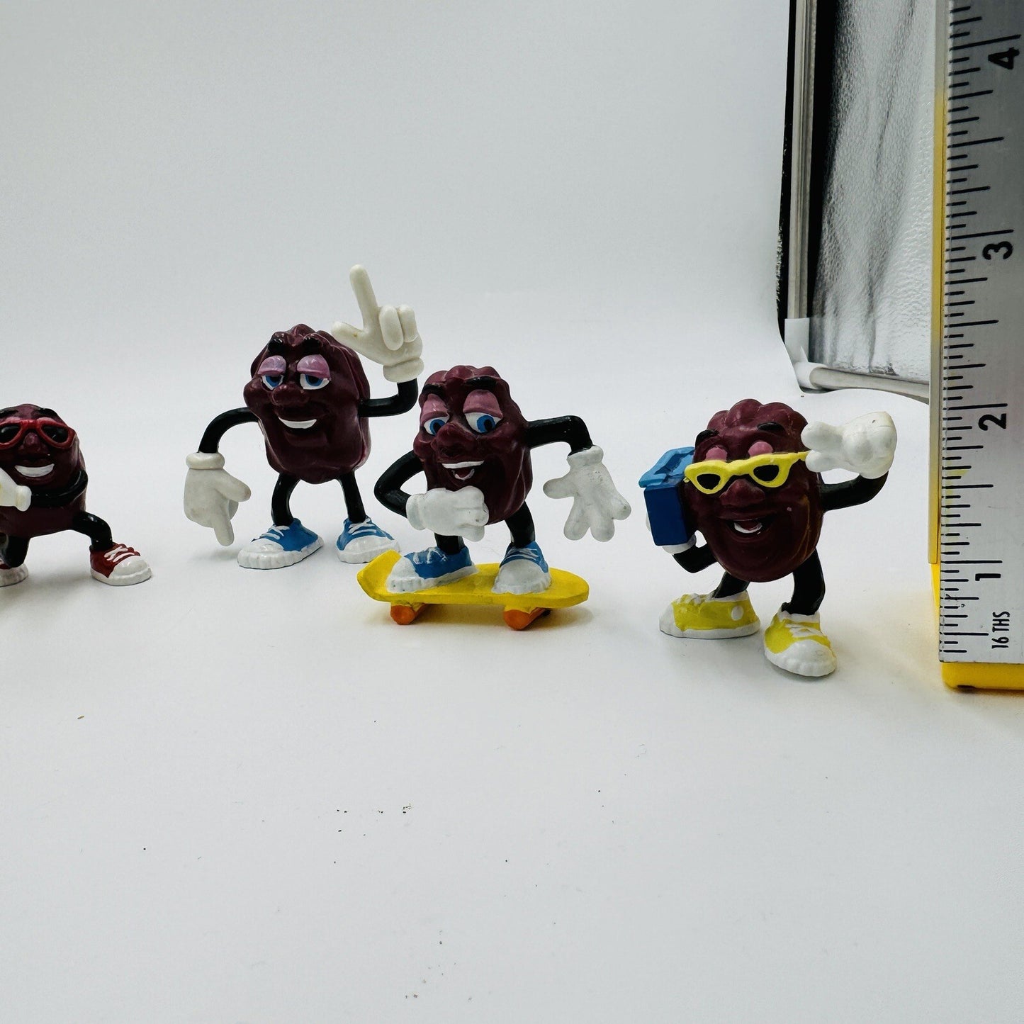 Calrab California Raisins 1988 Action Figurines Applause Lot 9 Pieces Vintage