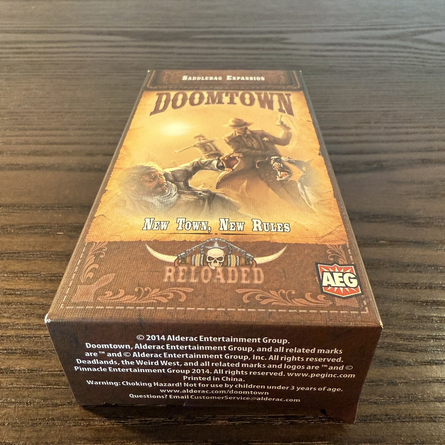 AEG NEW TOWN, NEW RULES NEW Doomtown Saddlebag Expansion Board Game Reloaded
