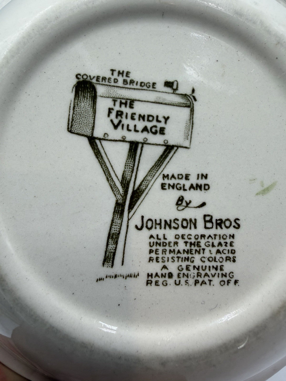Vintage Johnson Bros The Friendly Village Porcelain English Bowls Set 5 Bridge