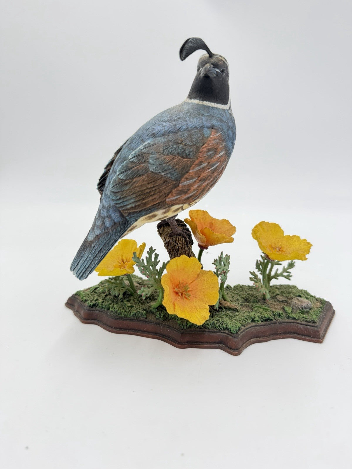 Danbury Mint Golden State Glory California Quail Jeff Rechin Figurine Rare Vtg