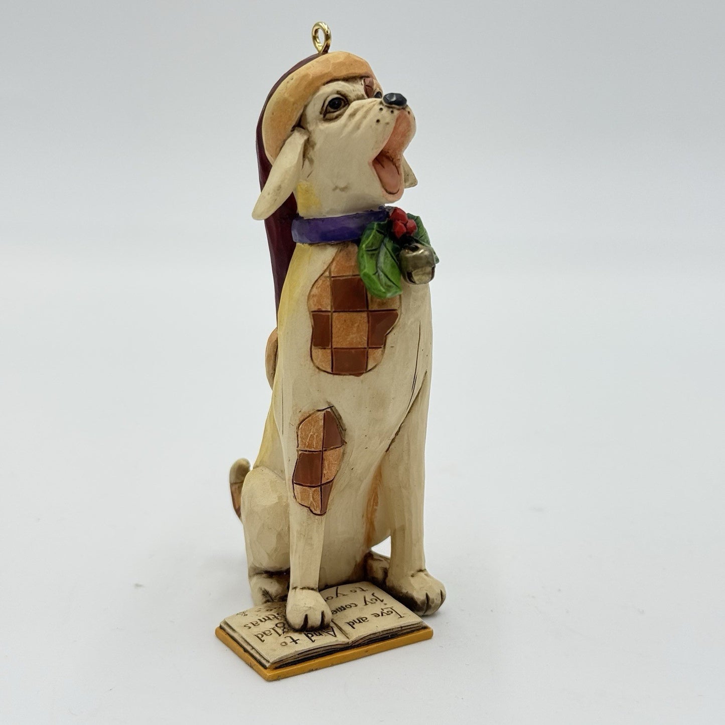 Jim Shore Heartwood Creek Christmas Caroling Dog Ornament #4011162.