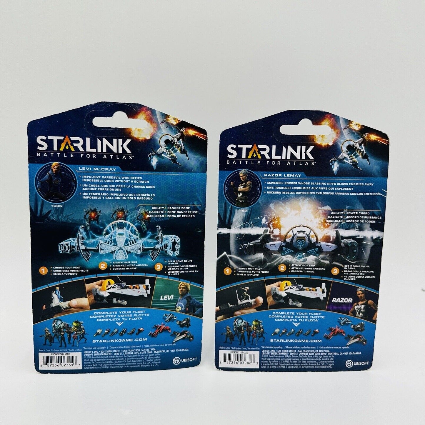 Starlink Battle For Atlas Action Figurine Levi McGray & Razor Lemay Ubisoft 2018