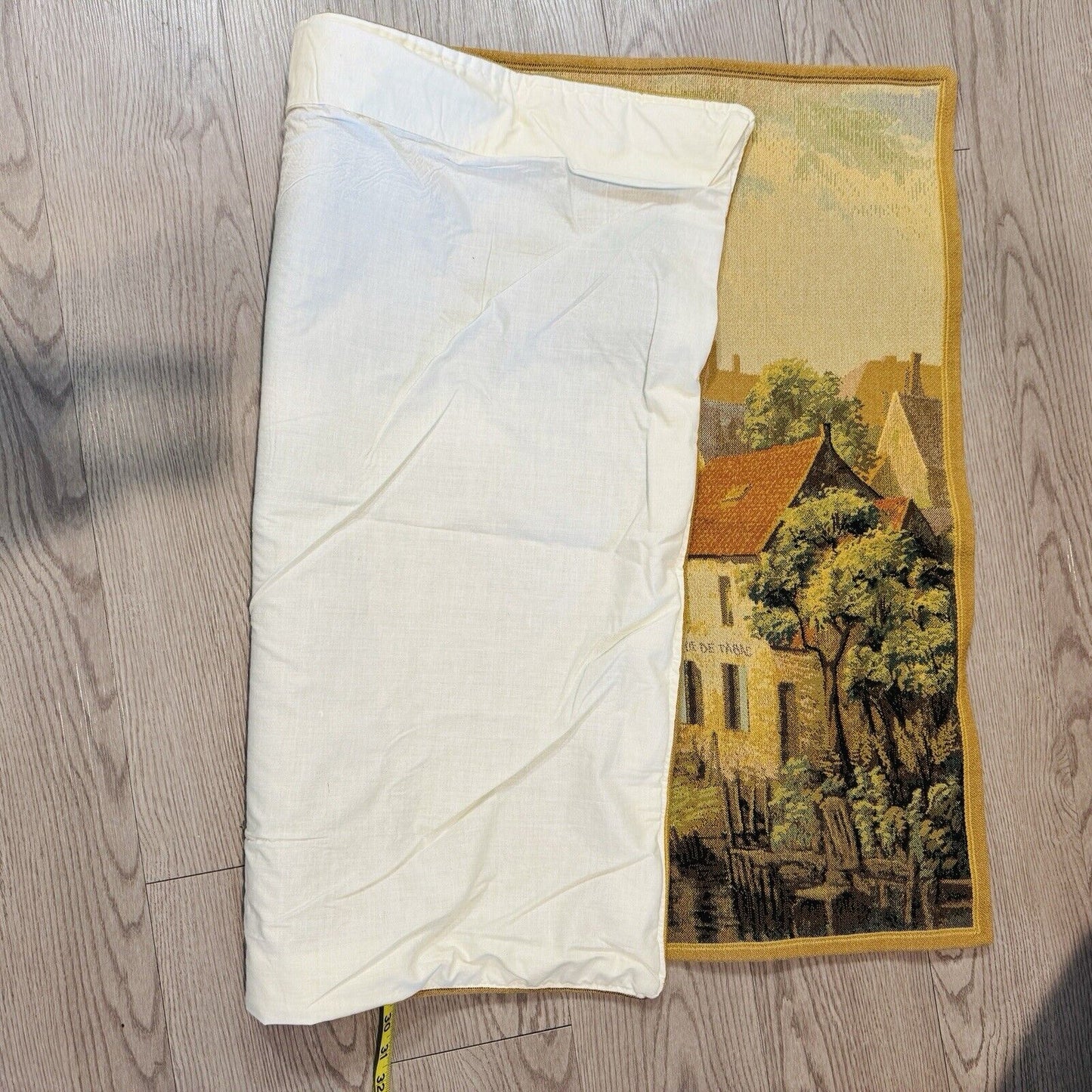 Flanders Woven Wall Tapestry Belgium Made Vintage 38”x 28” Mint Art Fabric