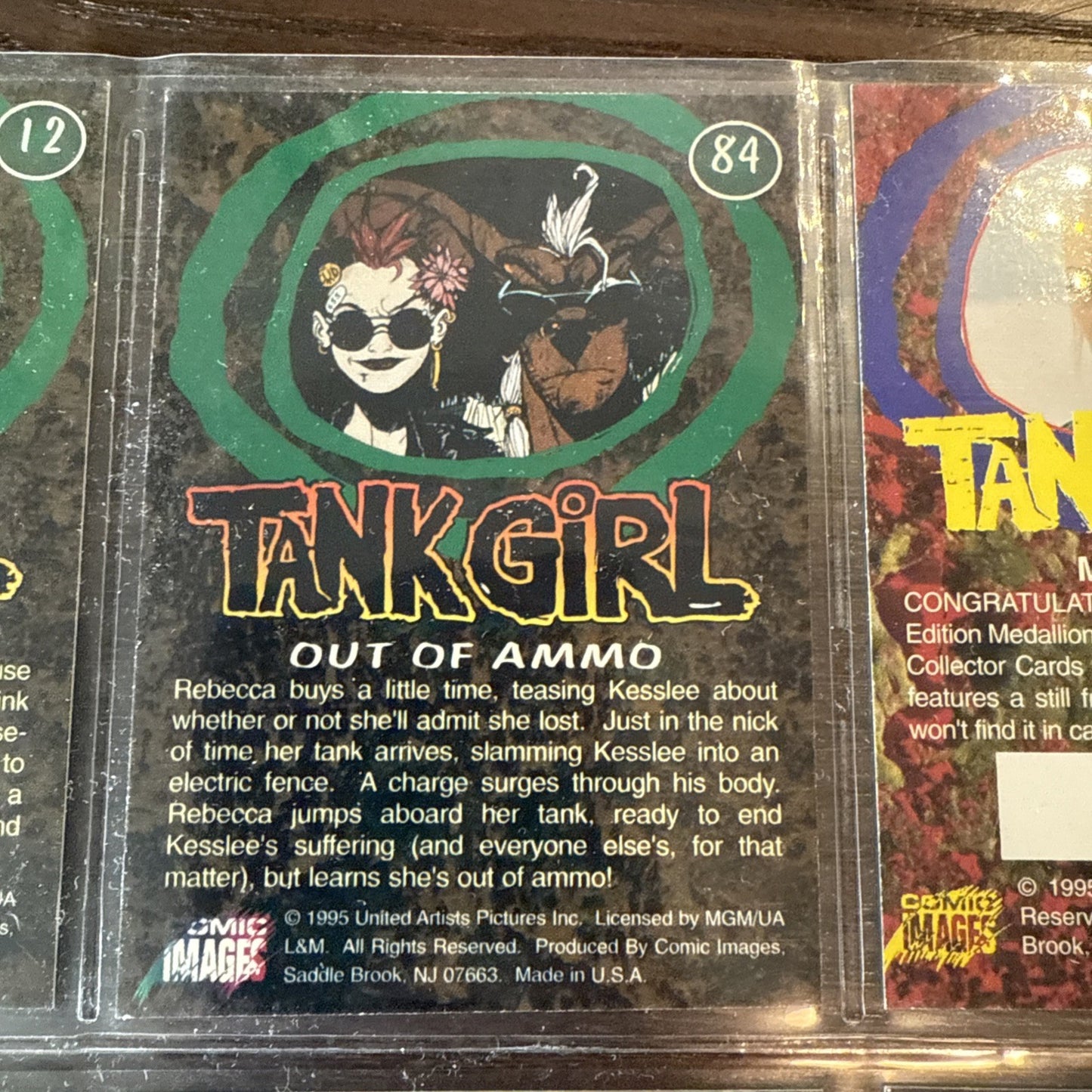 TANK GIRL 1995 Movie Trading Cards Medallion Card 0896 Set Of 10 Cards 1995