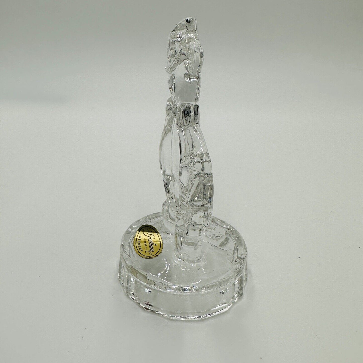 Gorham Bear Photo Christmas Ornament Holiday Decoration Decor Vintage Glass