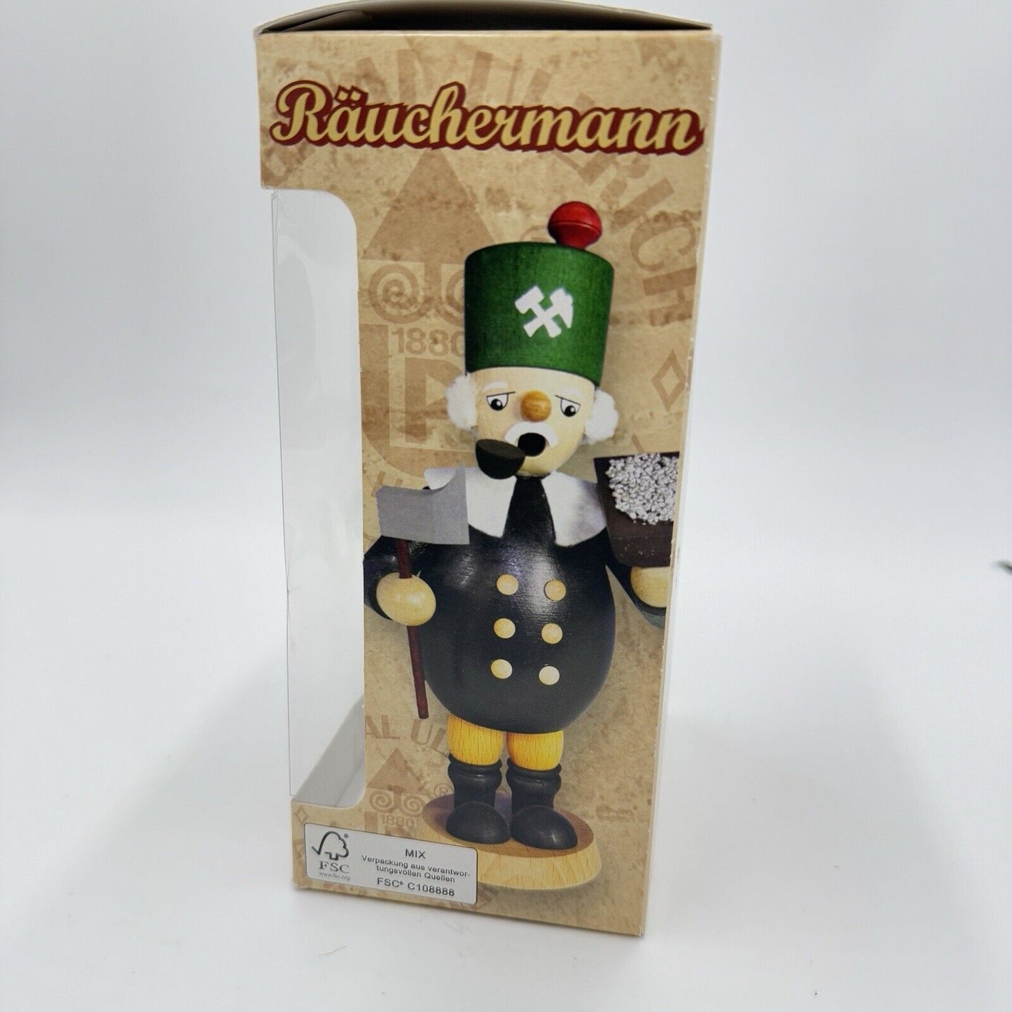 Räuchermann Ullrich Figurine Chef Baker Seasonal Schult Germany Smoker Wood