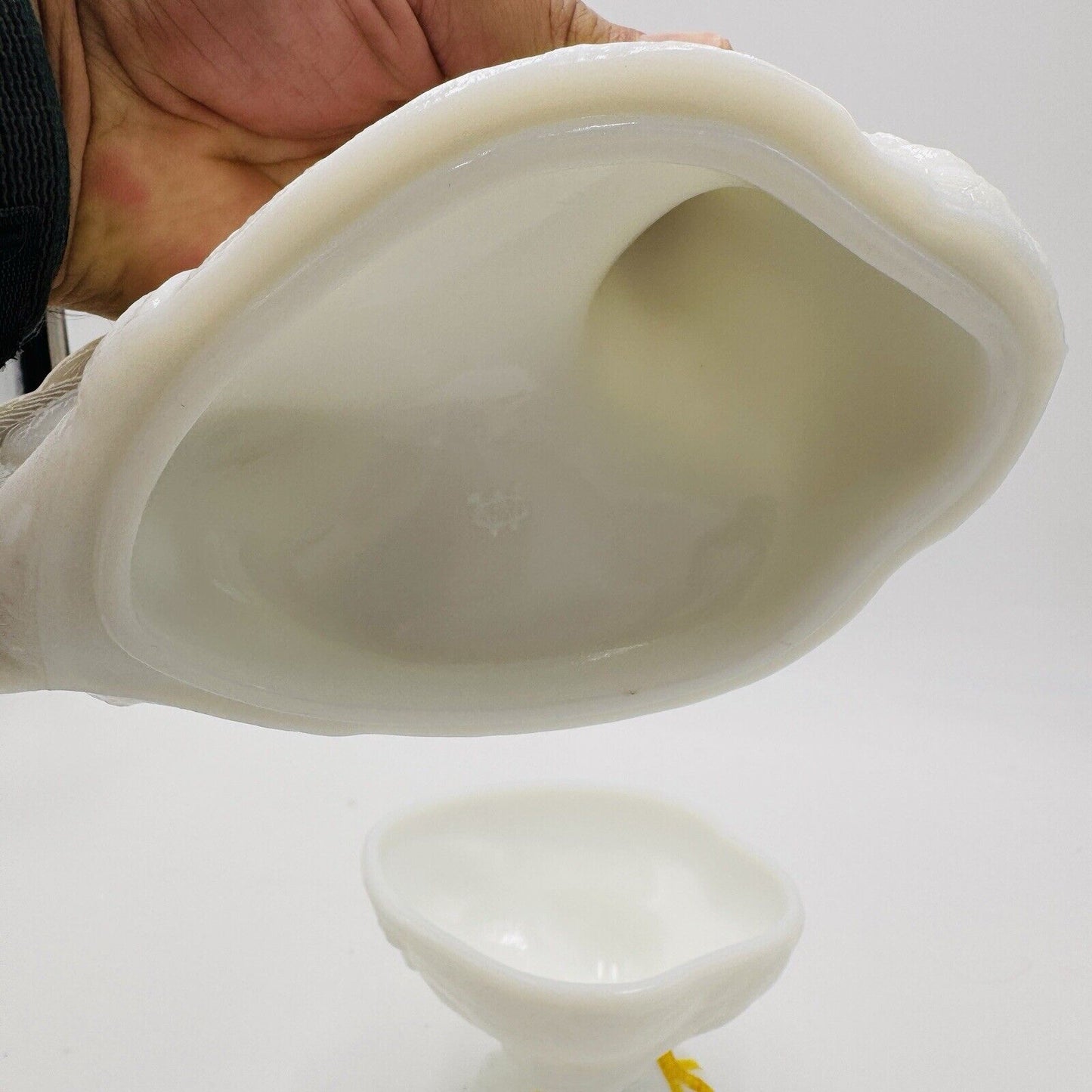 Vintage Westmoreland Milk Glass Standing Rooster Covered Candy Dish 9" Figurine