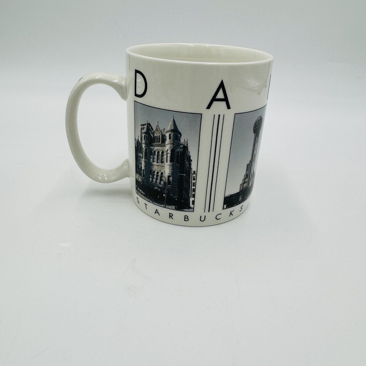 Starbucks Coffee Mug "Dallas" 2005" Barista - City Scenes Ceramic Large
