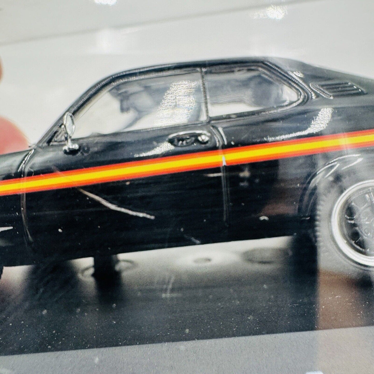 Schuco Opel Manta A GT /E Hellgrün 1:43 Acrylic Box Black Car Diecast Vintage