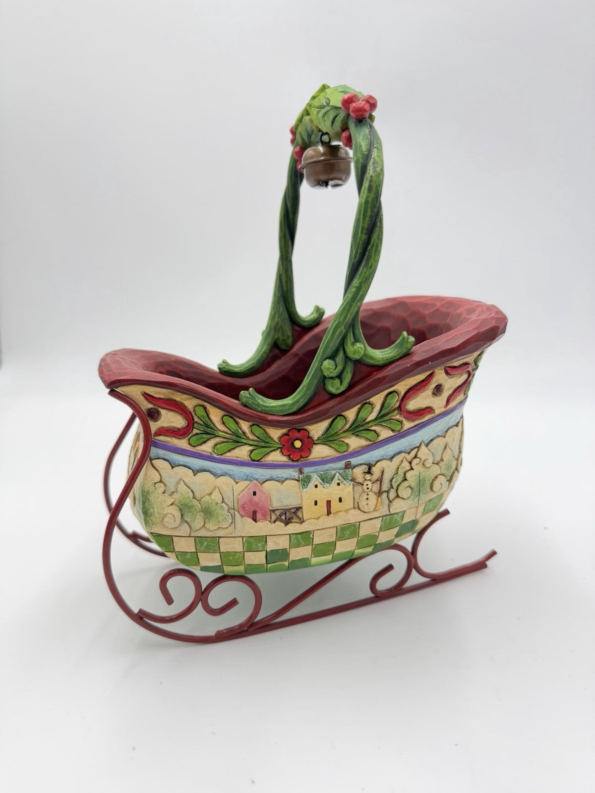 Jim Shore Heartwood Creek Sleigh Bells Ring Christmas Tabletop Figurine