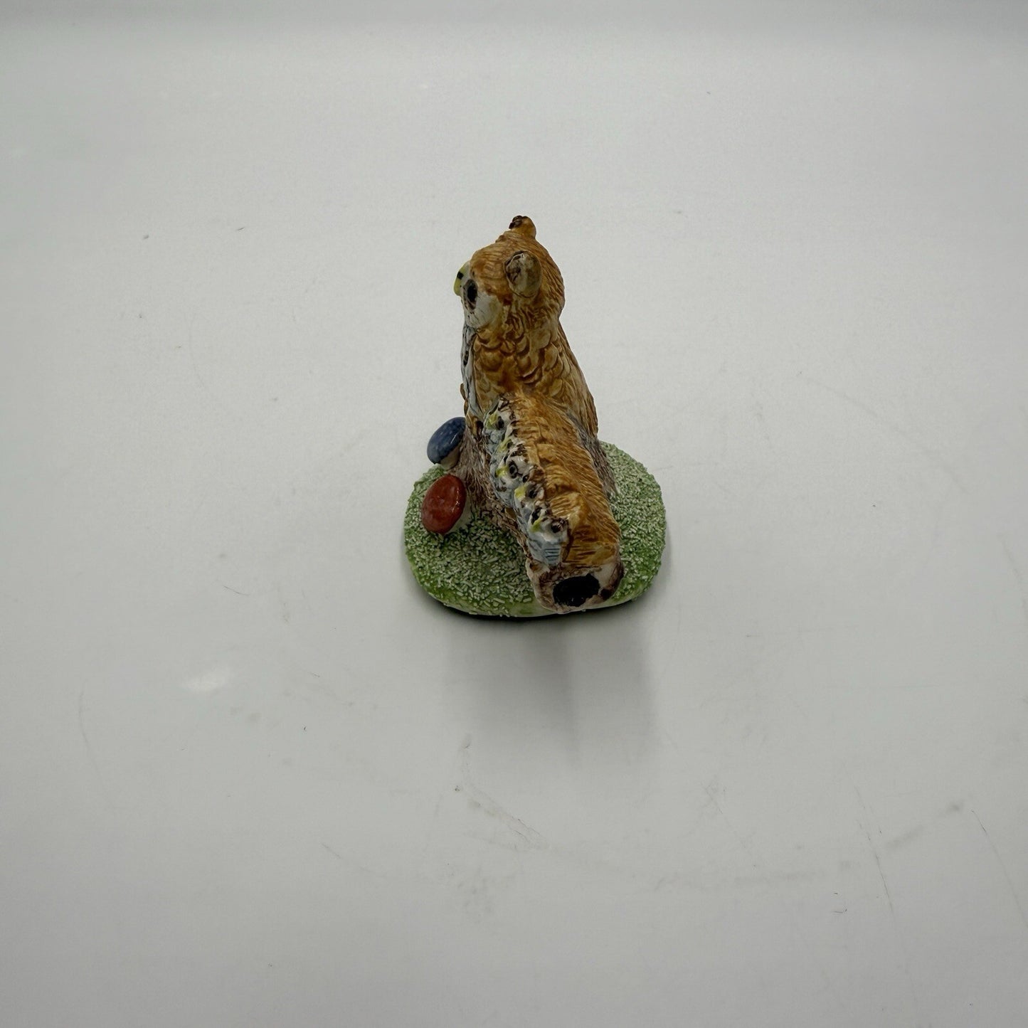 Basil Matthews Owl & Baby Owlets on Branch Signed Vintage England Figurine