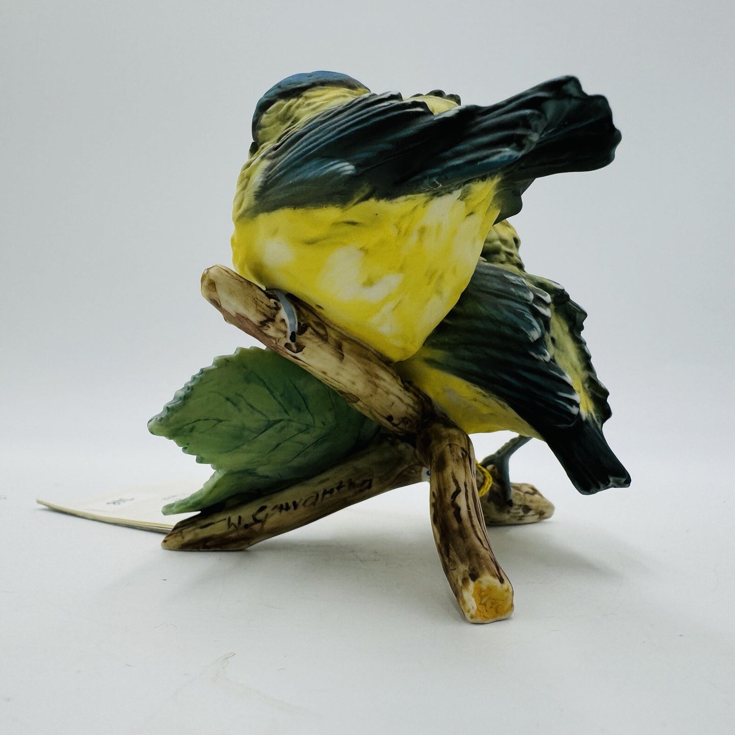Kaiser Germany Porcelain Bisque Blue Tít Birds Titmice Signed GAWANTKA Figurine