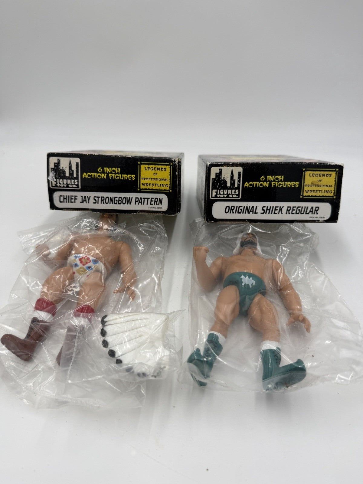 Vintage Legends Of Professional Wrestling Action Figurines Chief Jay & The Shiek
