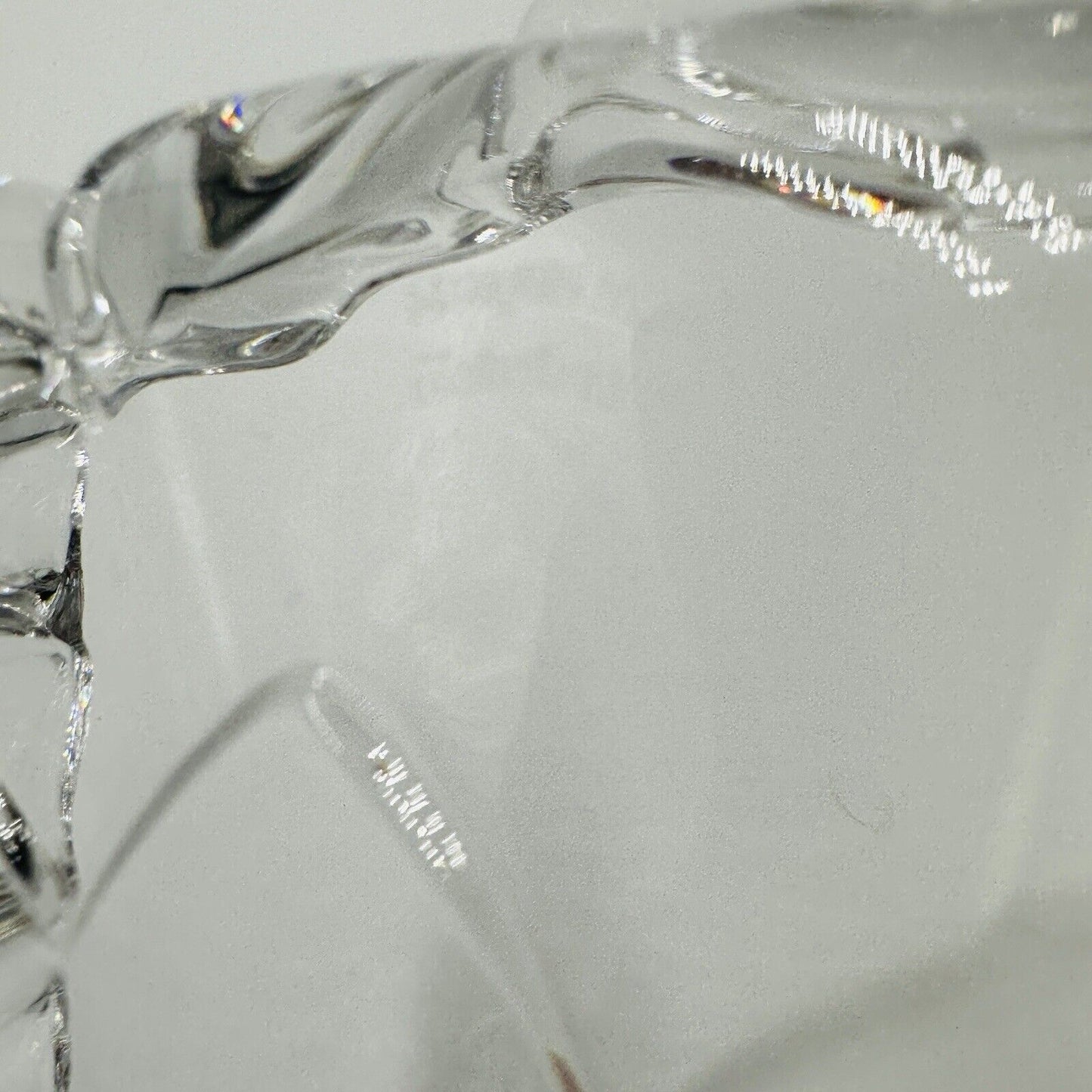 Marquis Waterford Candy Dish Crystal Christmas Tree Shape Clear Tray Serveware