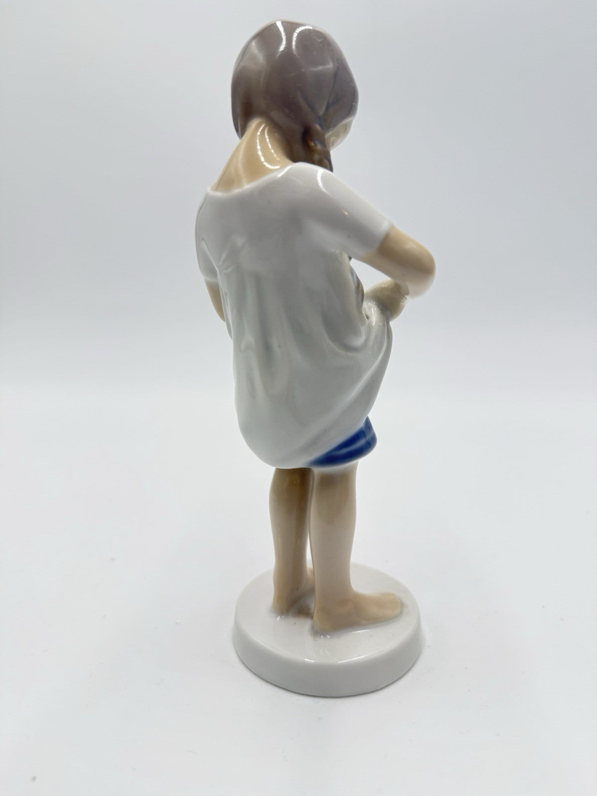 B&G Bing Grondahl Denmark Little Mother Girl Cat 1958-62 Porcelain Figurine 1779