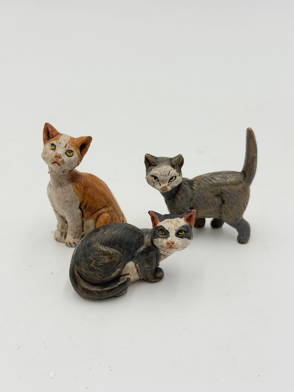 Rare Fontanini Italy Nativity Cat Animals Set 3 PCs Accessories Figurines 1”