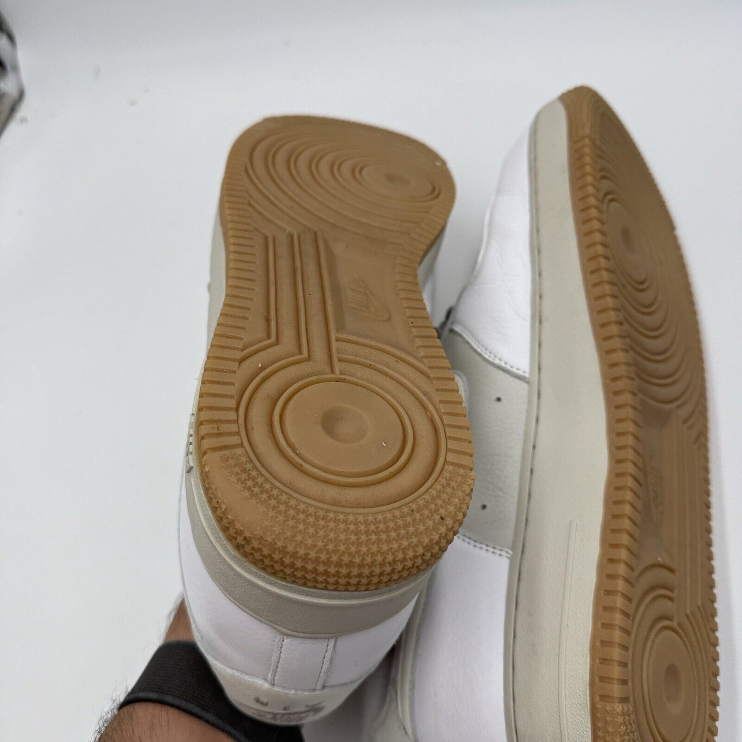 NIKE BY YOU AIR FORCE 1 LOW DV 3892-900 WHITE GUM Men SZ US 12.5