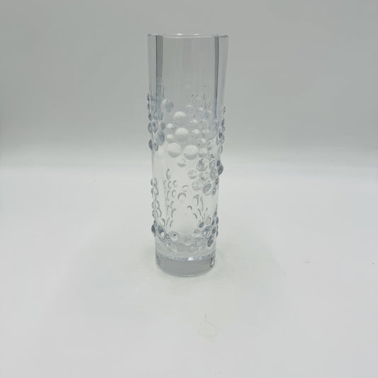 Bengt Edenfalk for Skruf Vase Swedish Art Glass 1970's 8in