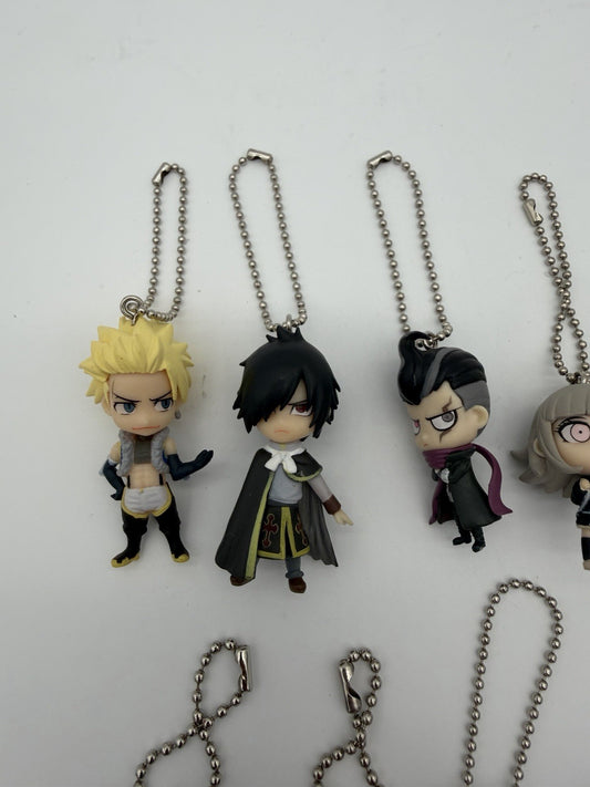 Bandai Takara Tomy Arts Fairy Tail Anime Swing Mascot Keychain Figurines Lot 12