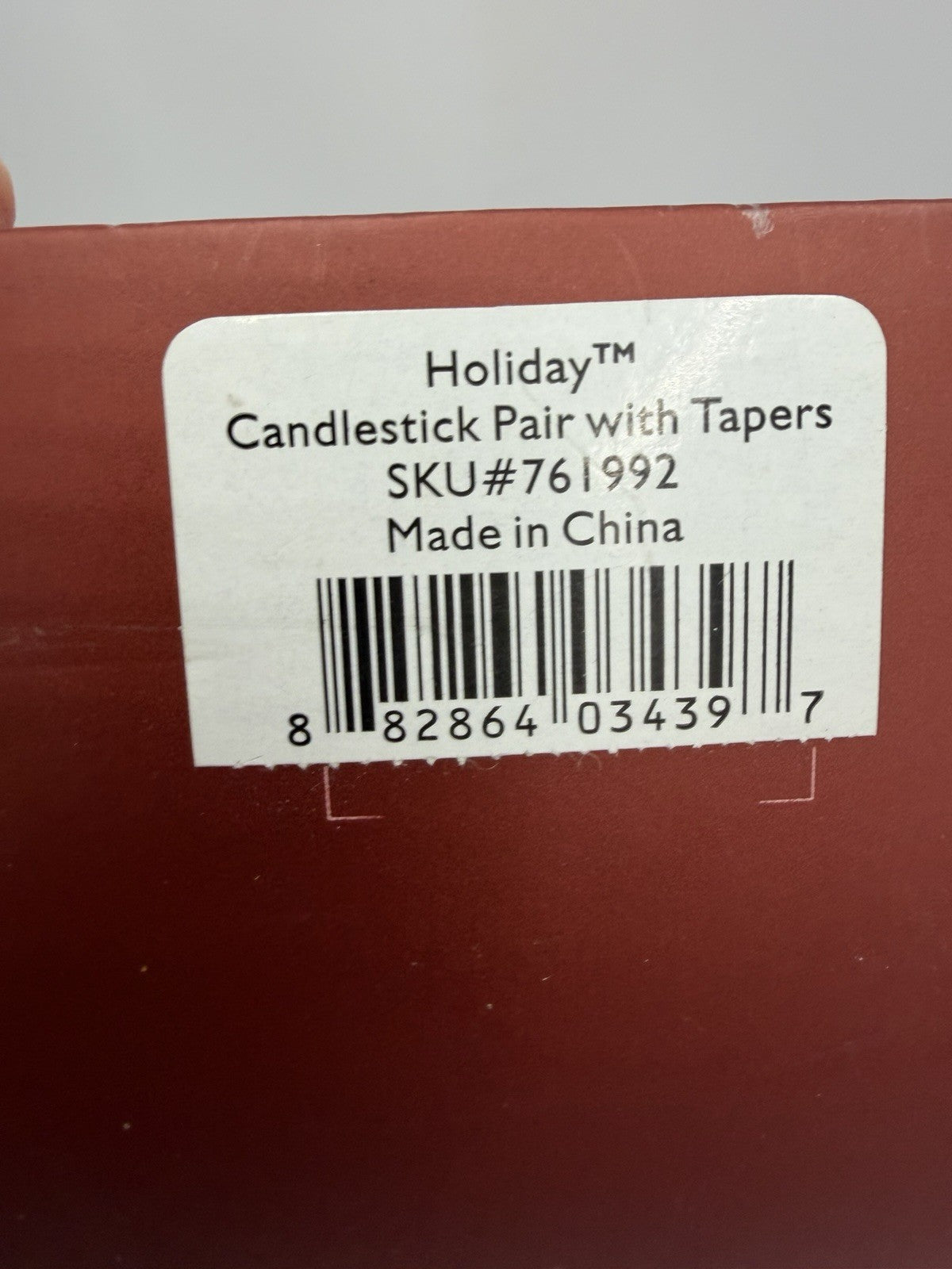 Lenox USA Porcelain Holiday Tapers Candlesticks & Bejeweled Tree Ornament