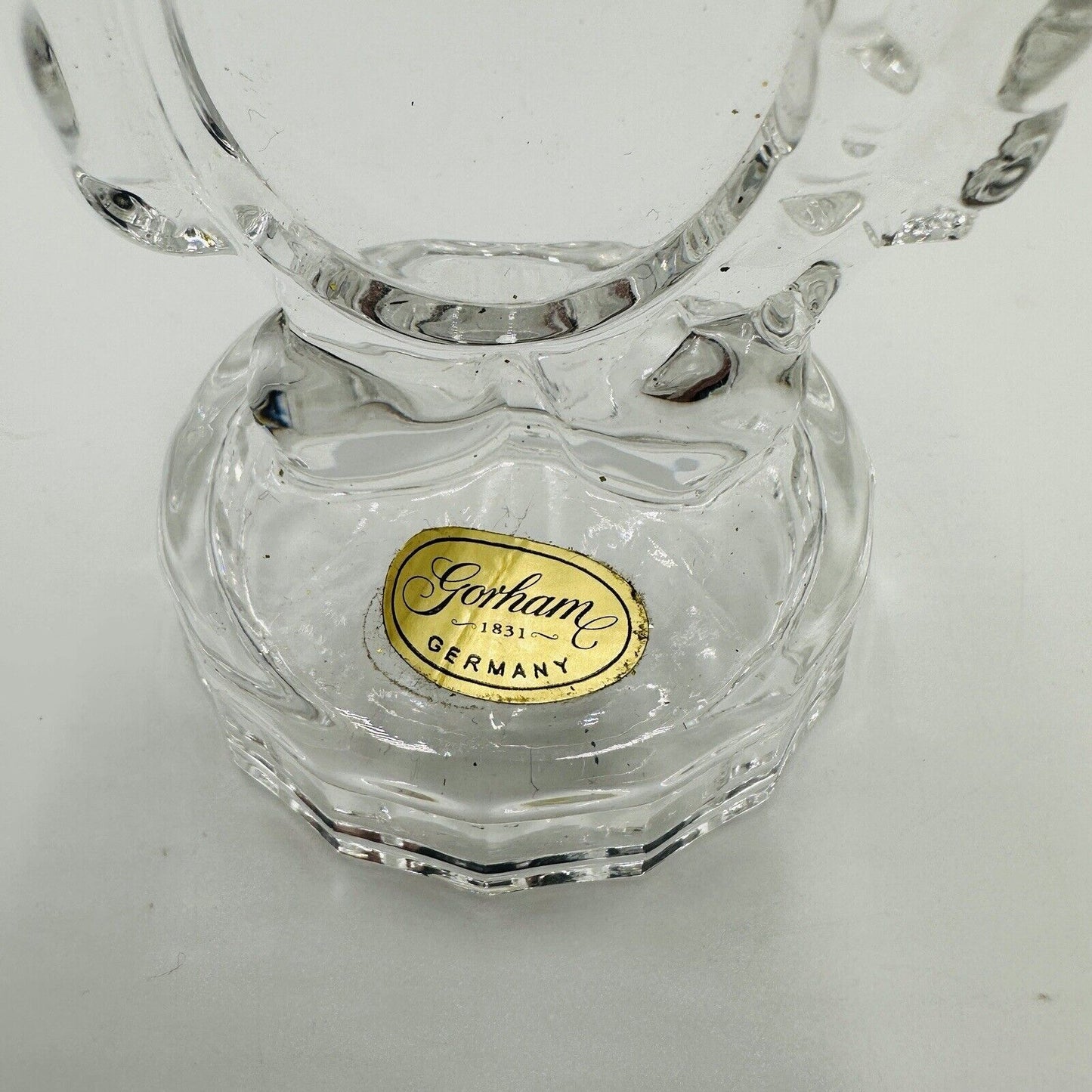 Gorham Bear Photo Christmas Ornament Holiday Decoration Decor Vintage Glass