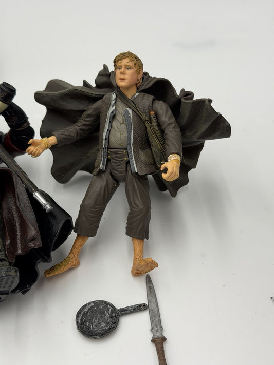 Marvel 2003 Lord of the rings Frodo Sam Action Figurines Set 6 PCs
