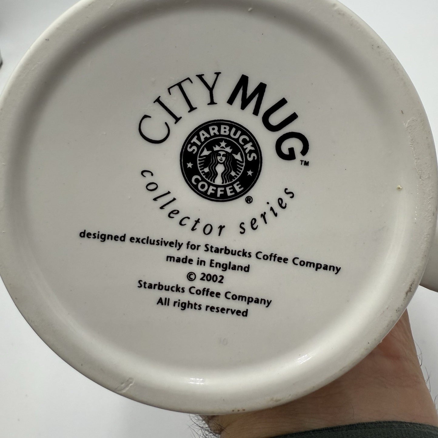 Starbucks Coffee City Mug London Collector Series Ceramic 2002 Made in England