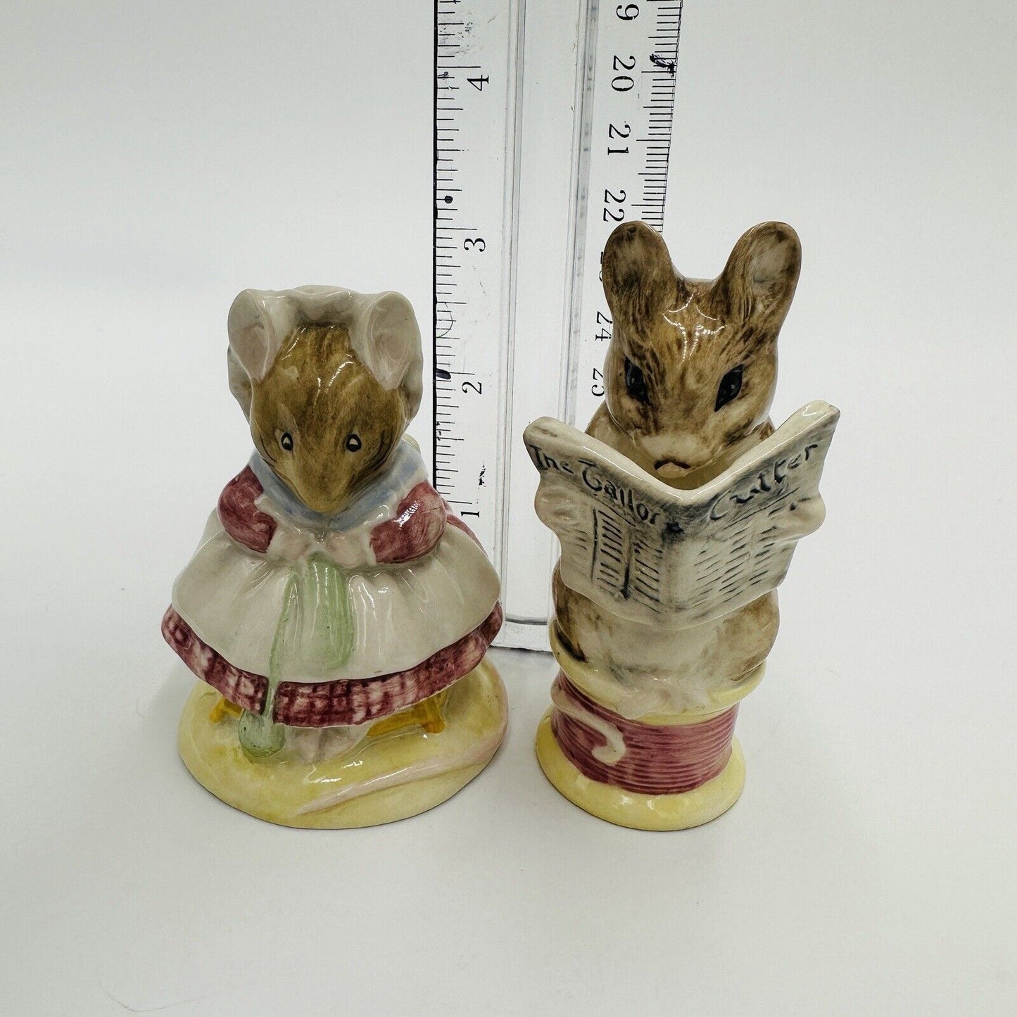Royal Albert The Old Woman Who Lived In A Shoe an Tailor of Gloucester Figurines