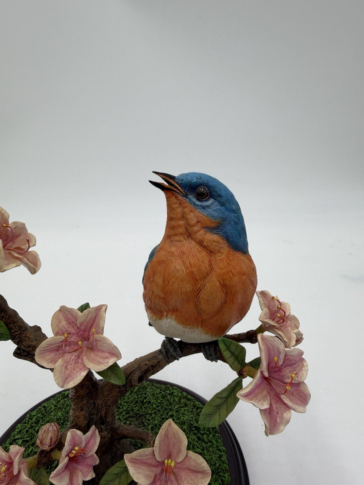 Rare Danbury Mint Spring Greetings Blue And Yellow Birds By Bob Guge Figurine