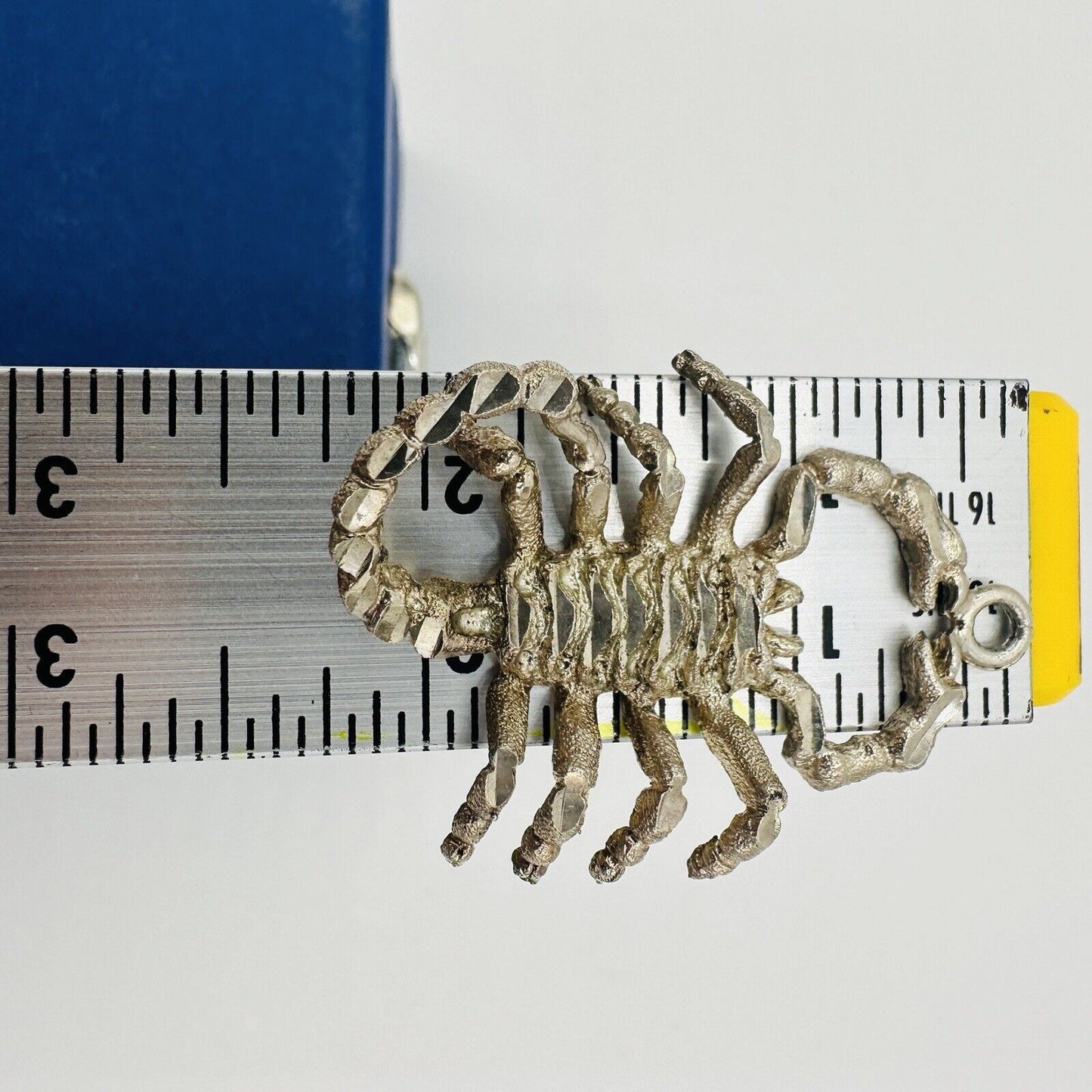 925 Sterling Silver Scorpion Pendant Jewelry Vintage Shiny Large 1 Of A KIND