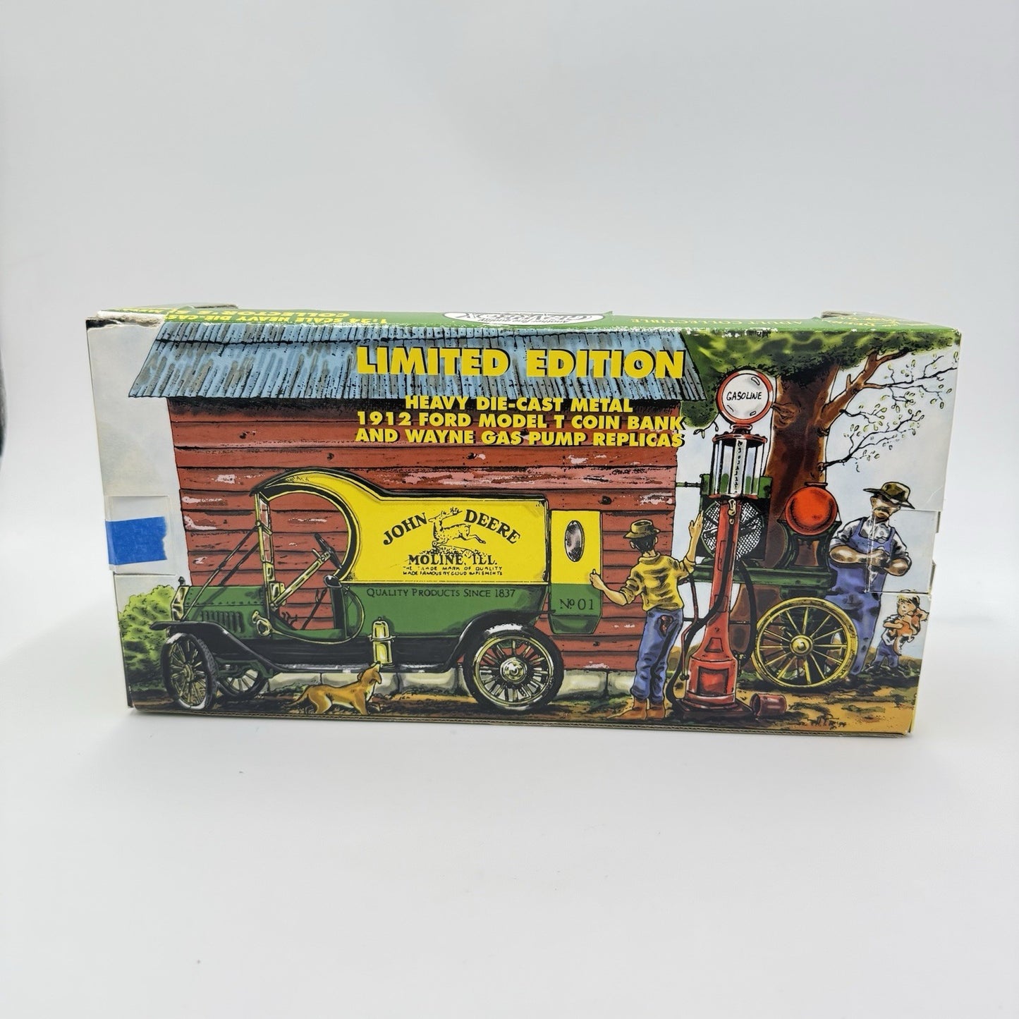 Vintage John Deere 1912 Model T Ford Coin Bank Wayne Gas Pump Limited Edition