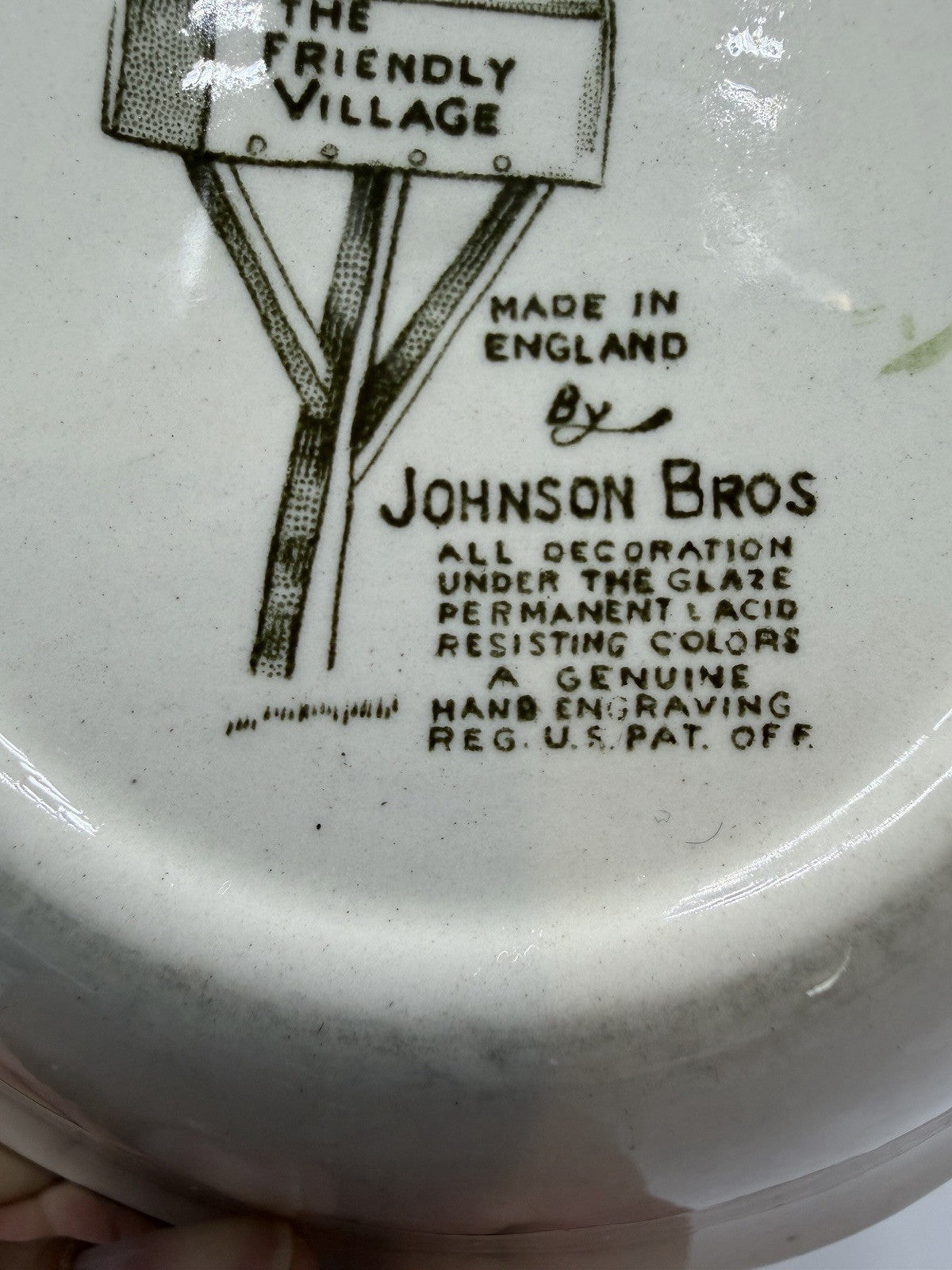 Vintage Johnson Bros The Friendly Village Porcelain English Bowls Set 5 Bridge