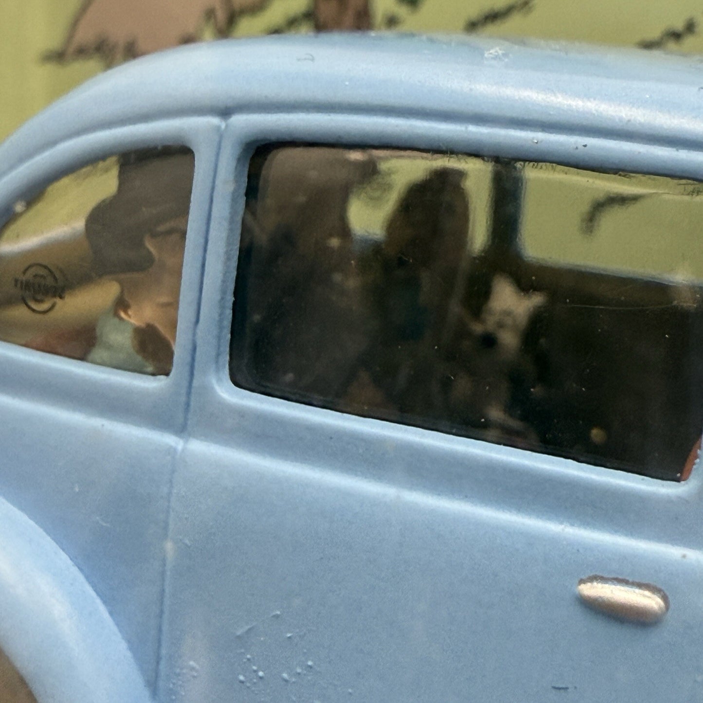 Herge moulinsart TinTin diecast Atlas blue model Vintage Toy Car