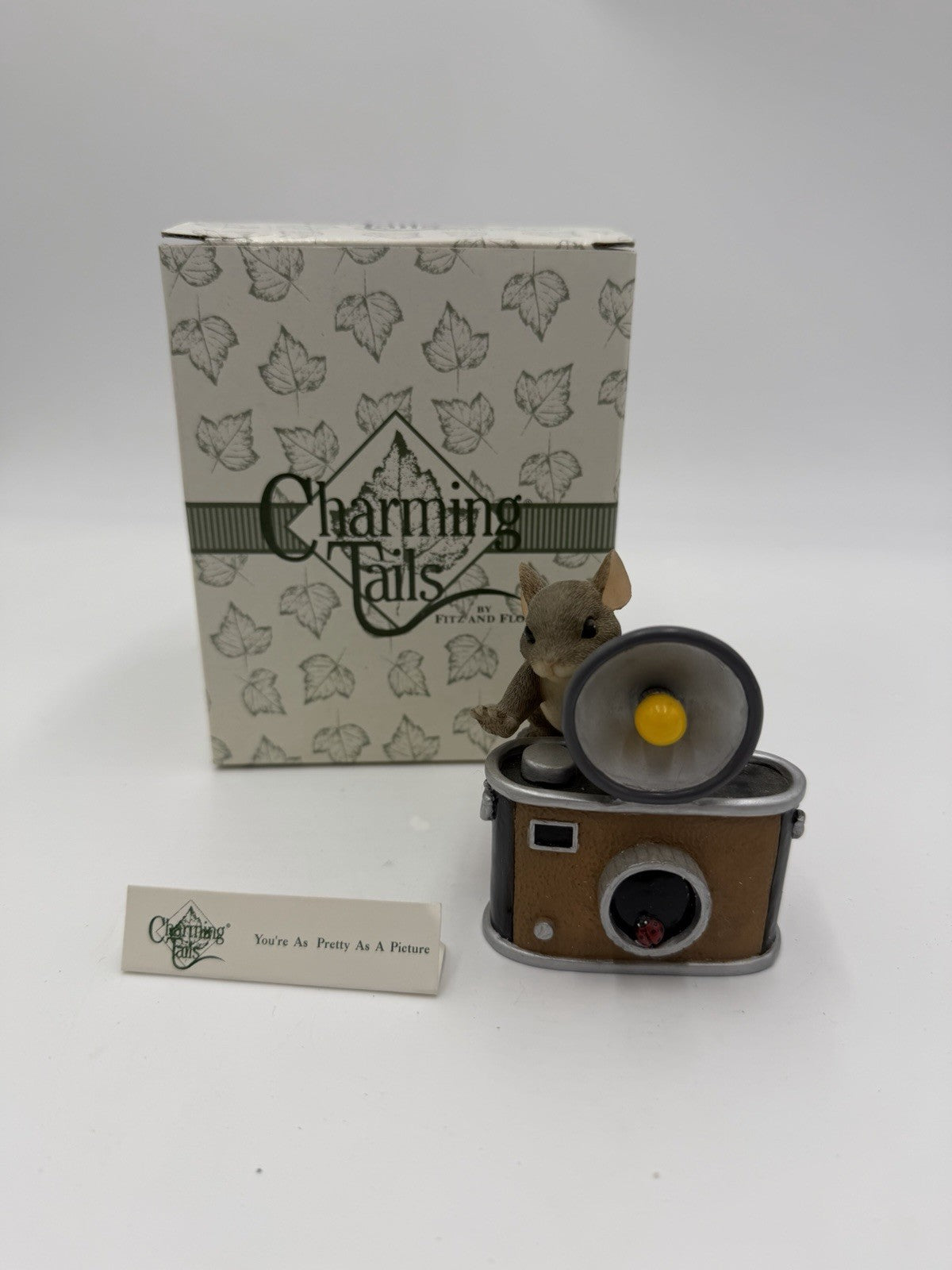 Charming Tails Fitz & Floyd Your Pretty As A Picture 89/122 Figurine Mice