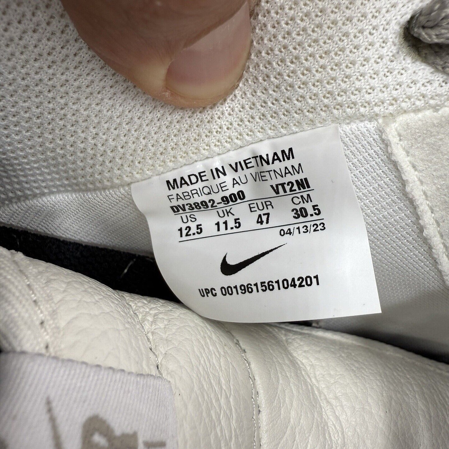 NIKE BY YOU AIR FORCE 1 LOW DV 3892-900 WHITE GUM Men SZ US 12.5