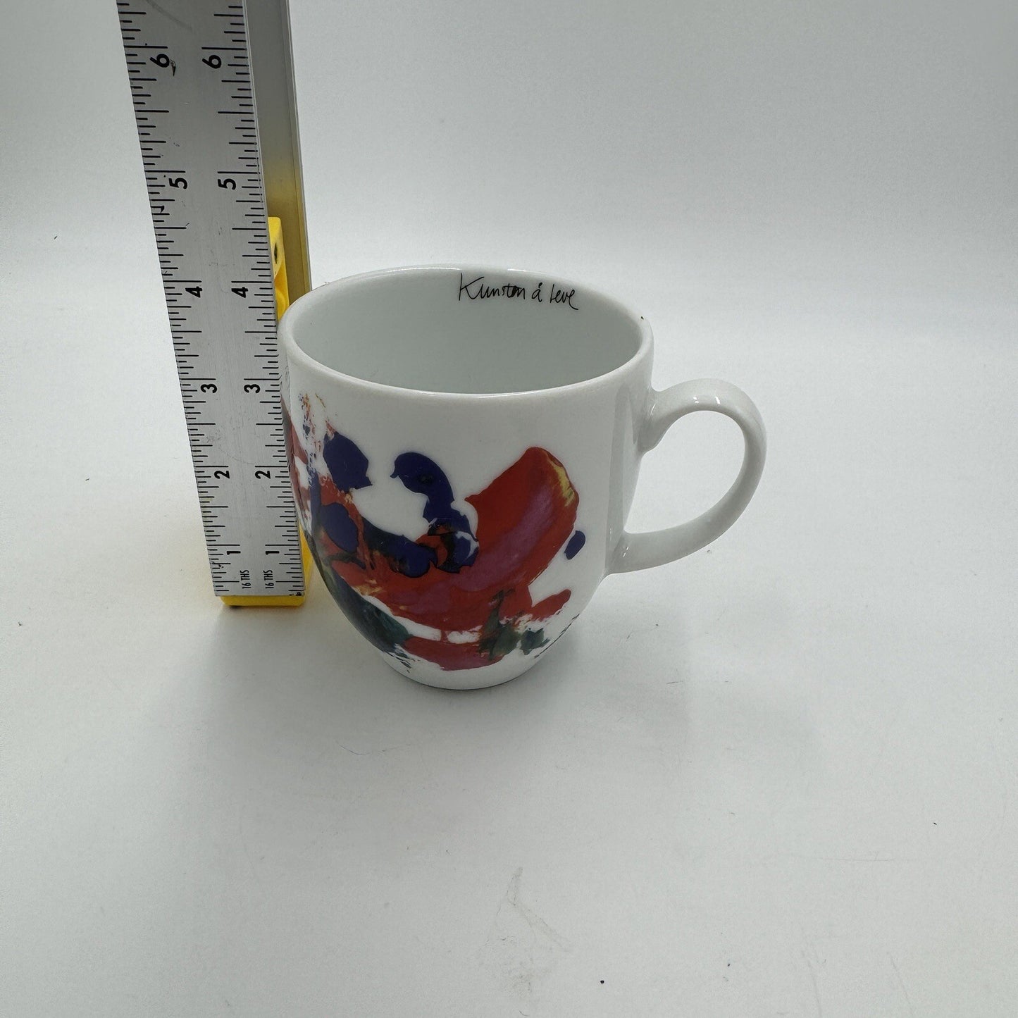 Porsgrund Porcelain Norway Colorful Painted Coffee Cup Mug Serveware