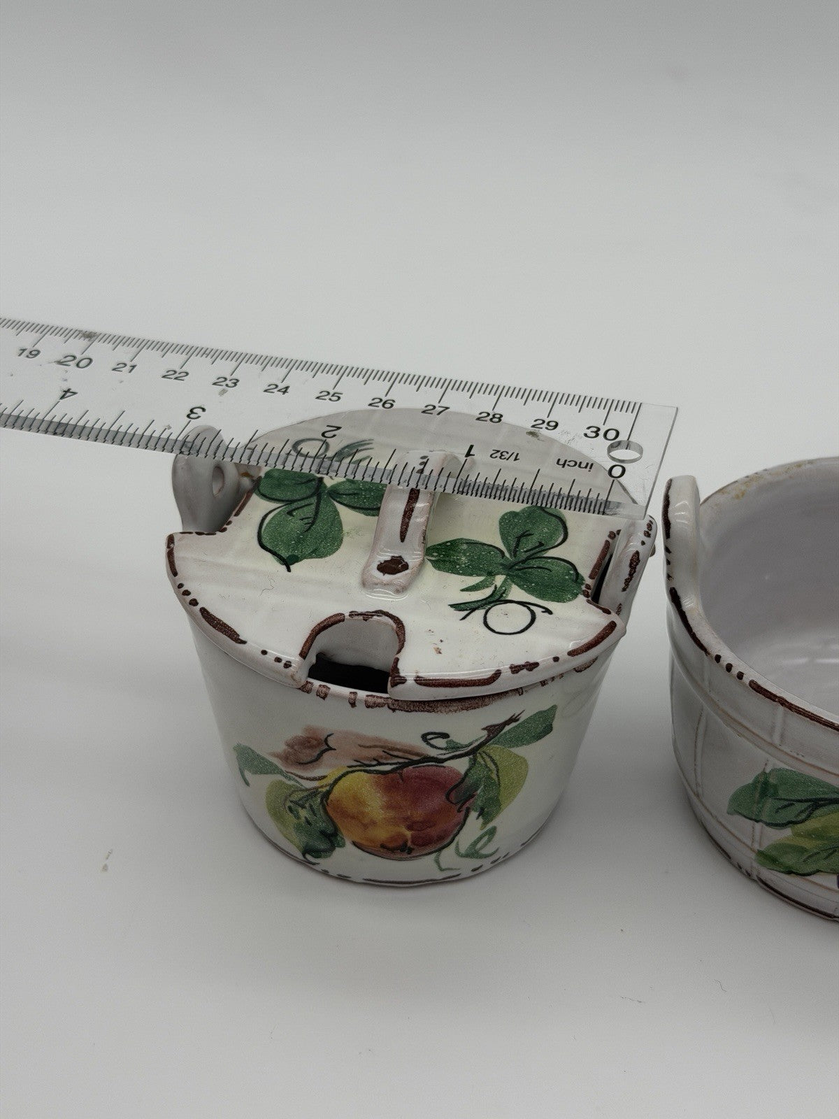 The Koscherak Brothers K.B.N.Y pottery majolica Italian painted bucket Bowls
