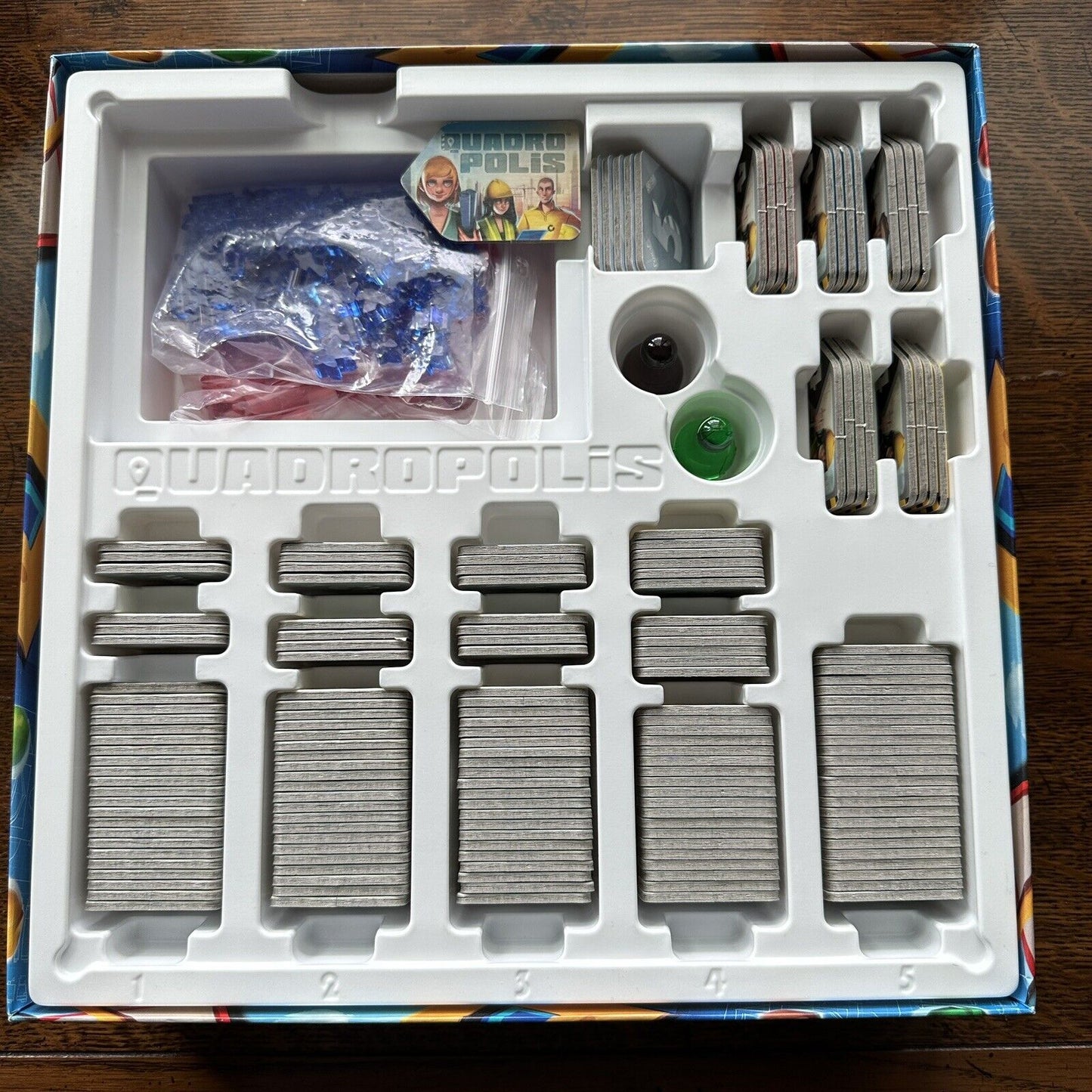 Days of Wonder Quadropolis by Frangois Gandon City Building Fun Board Game