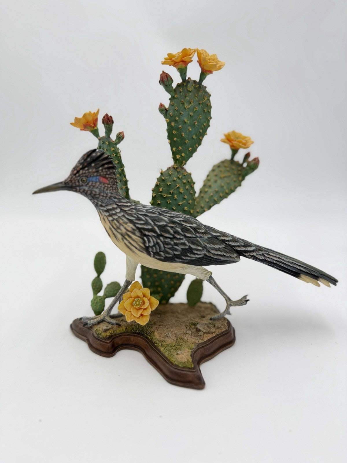 Rare Danbury Mint Texas Spirit Roadrunner Bird Figurine By Bob Guge 7.5”Hx8.5”L