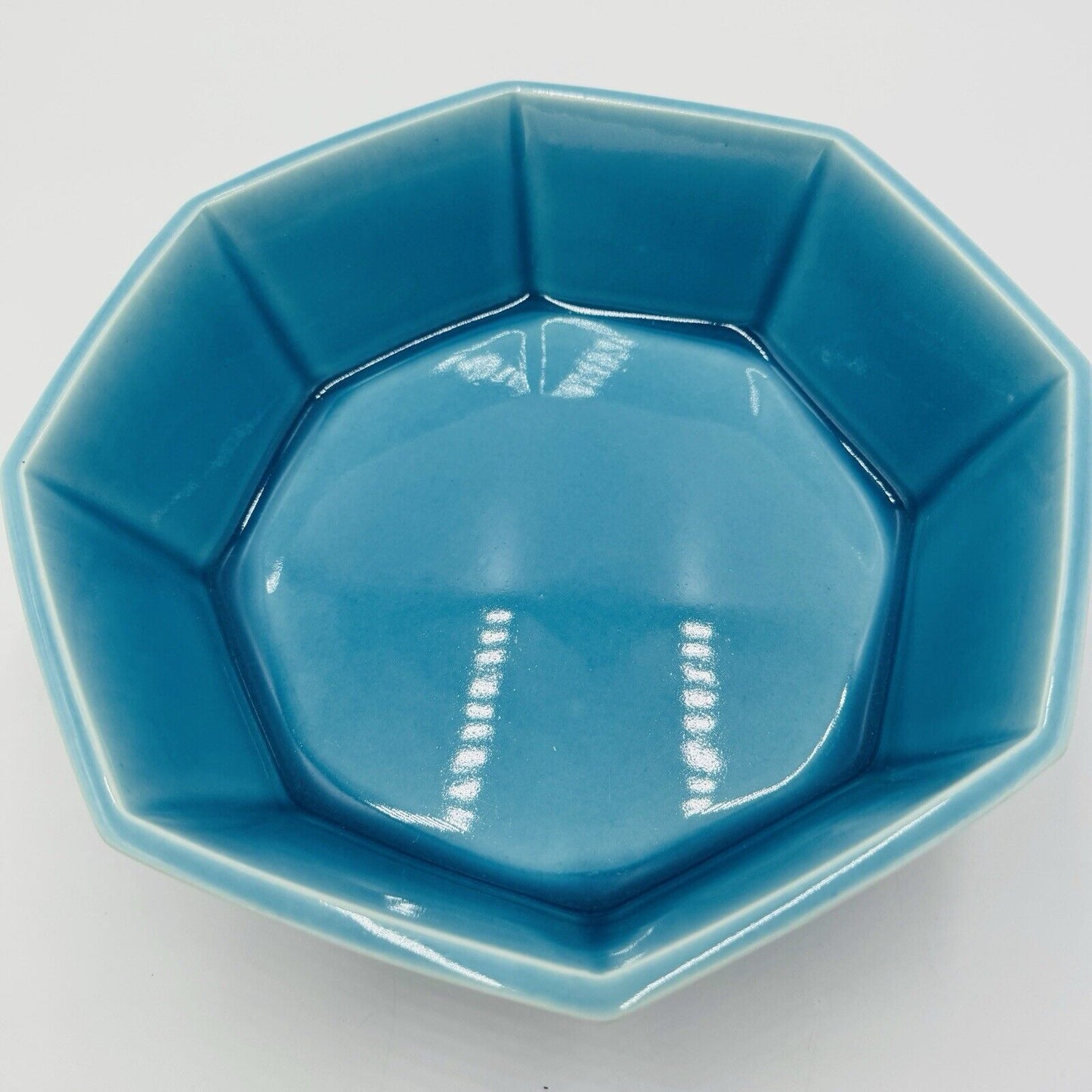 Rookwood Pottery Bowl Arts & Crafts Period Turquoise Glazed Octagonal 1924