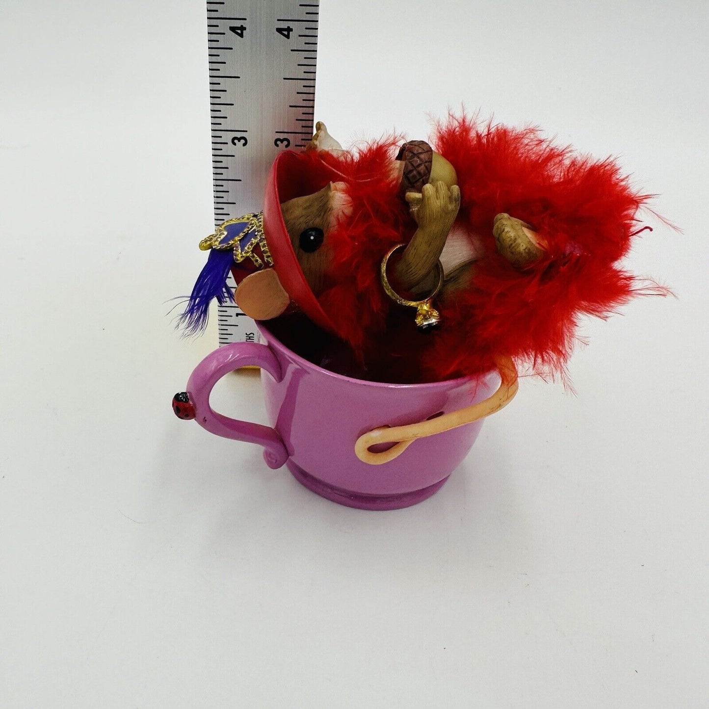 Charming Tails Figurine You're Pref-Tea Sweet Pink Teacup 2006 Home Decor Mice