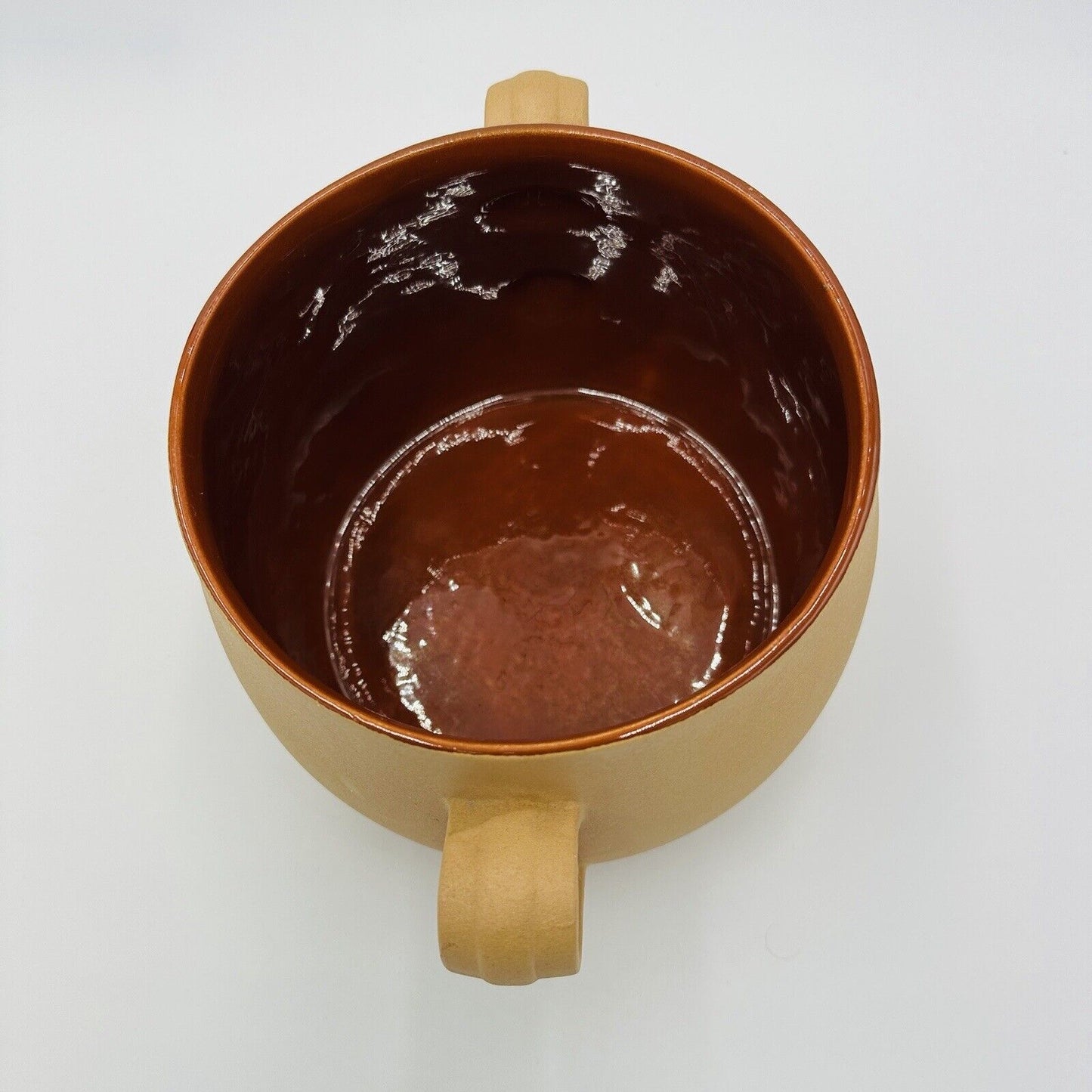 Red Wing Bean Pot Terracotta Pottery Handles Vintage #405 USA Decor Large