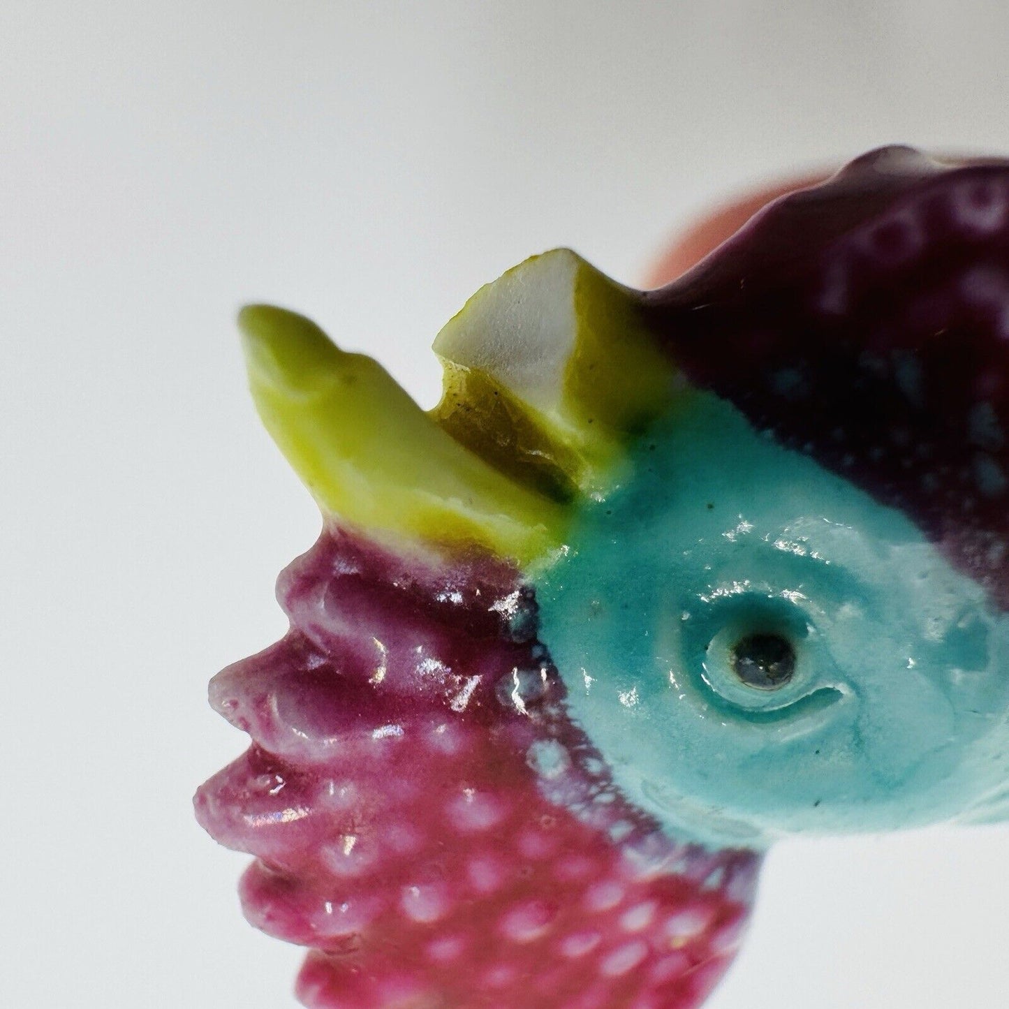 Rare Vintage Chinese Ceramic Roosters Miniature Set Export Figurines
