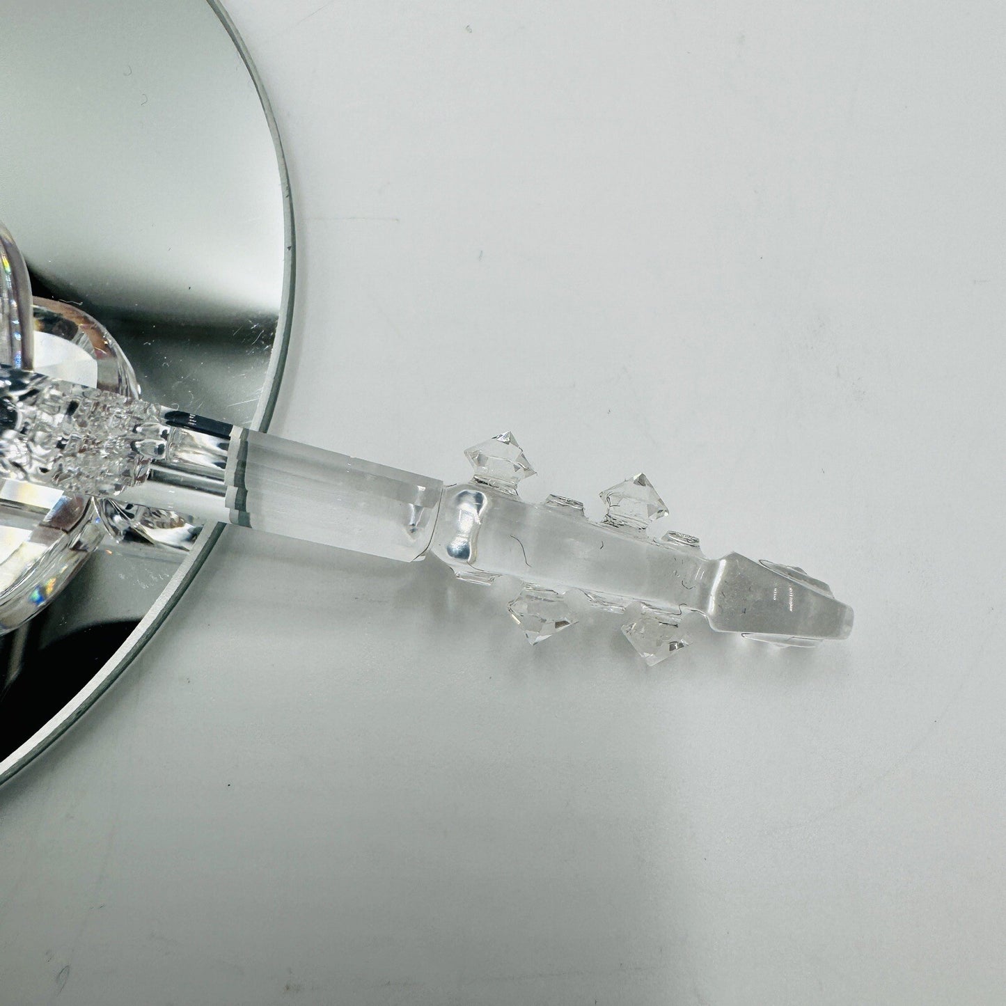 Swarovski Crystal Austria Violin Figurine Clear Iridescent Marked (no Bow)