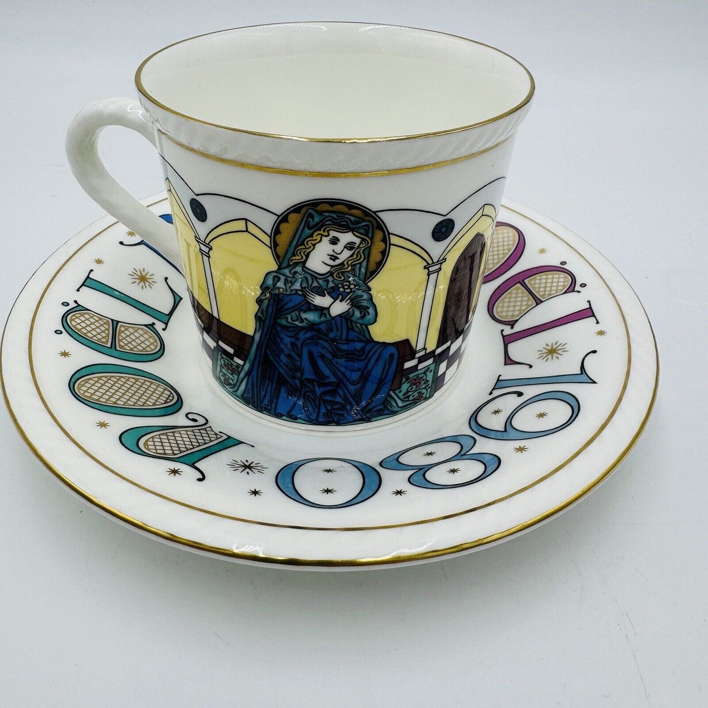 Royal Doulton The Annunciation Limited Edition Teacup & Saucer Porcelain Vintage